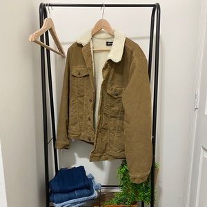 madewell sherpa lined corduroy jacket